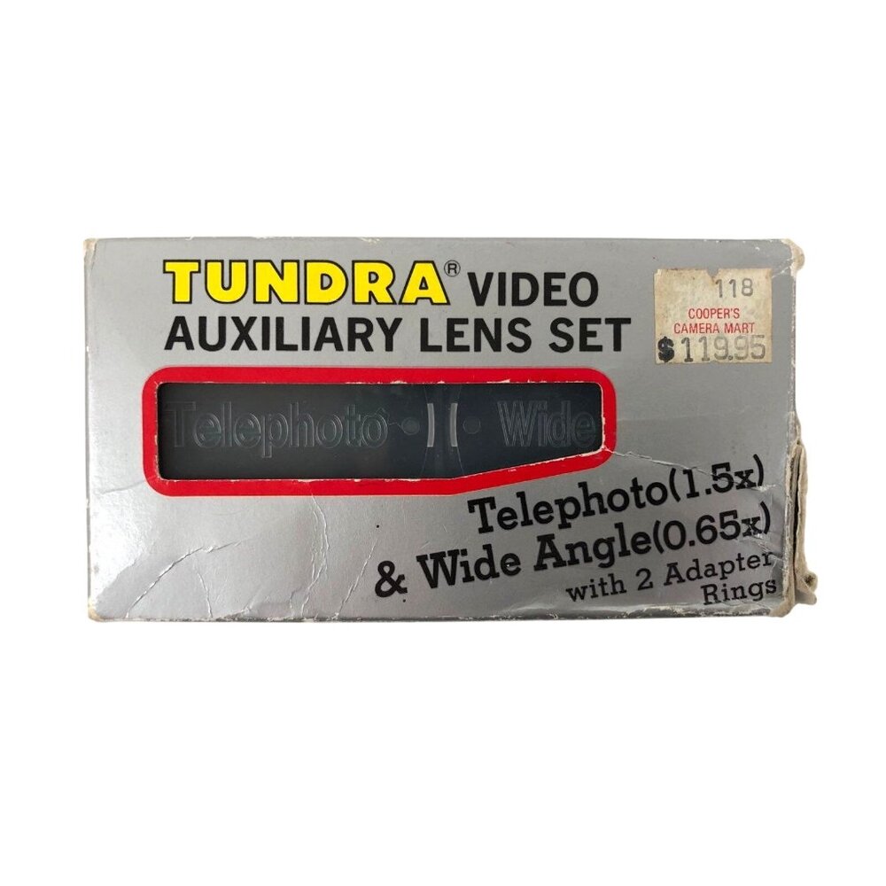 Tundra Video Auxiliary Lens Set Telephoto Wide Angle VTW1565 Japan Case Boxed